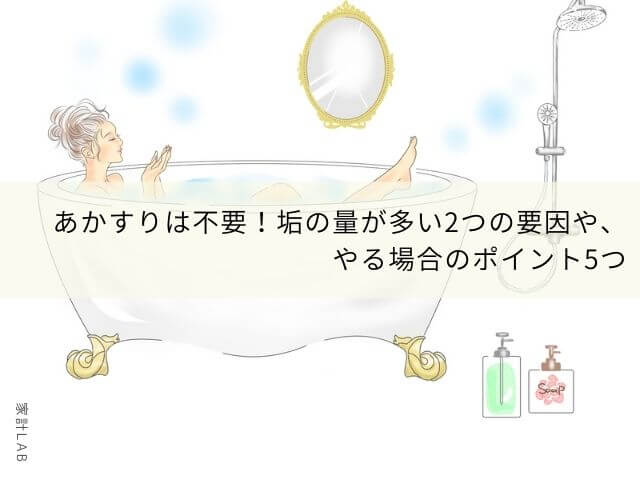 あかすりは不要 垢の量が多い2つの要因や やる場合のポイント5つ 家計ｌａｂ